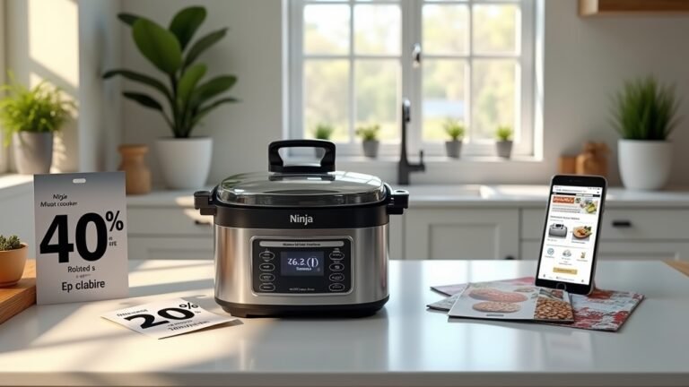 جهاز Ninja Multikocher متعدد الوظائف مع عروض بلاك فرايداي 2025 على طاولة مطبخ عصري