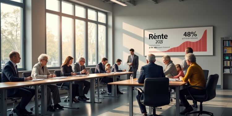 زوجان ألمانيان متقاعدان يراجِعان وثائق حزمة التقاعد 2025 تثبيت المعاشات 48% وتكاليف 120 مليار