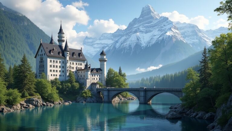 استمتع بأفضل معالم بافاريا في جولة تضم 10 وجهات ساحرة، من رومانسية نويشفانشتاين إلى قمم تسوغشبيتسه وبحيرات الألب الخلابة