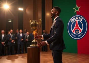 أشرف حكيمي أفضل لاعب أفريقي 2025 لأول مرة كمدافع يمنح جائزة الكاف بعد موسم استثنائي مع باريس سان جيرمان والمنتخب المغربي.