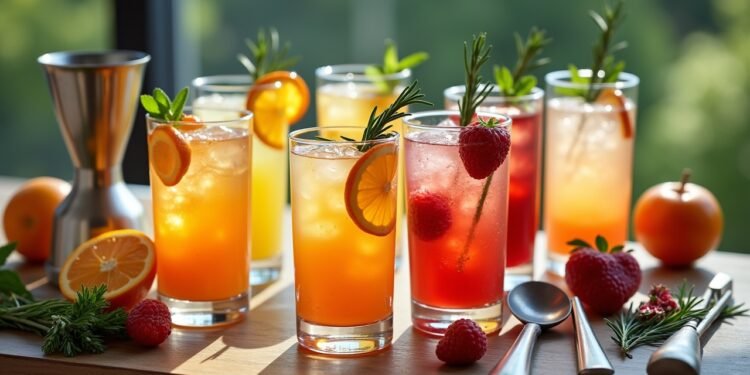 كوكتيلات منخفضة الكحول لعام 2025 تجمع المكونات الطبيعية والصحية مع نكهات مبتكرة. تعرف على أفضل الوصفات ونصائح التحضير لتقليل الكحول والتمتع بالطعم