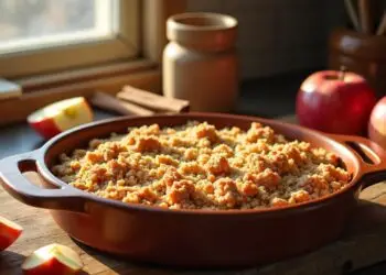 اكتشف وصفة آبل كريمبل الشتوي من جيمي أوليفر بخمس مكونات سهلة، لتحصل على حلى دافئ ومرضي في رحاب الشتاء. مثال على الحلويات الغربية البسيطة واللذيذة.