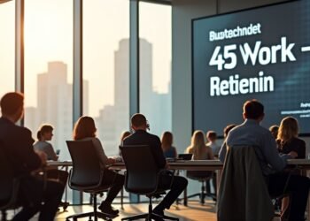 صورة بالذكاء الاصطناعي تحاكي نقاشاً في مكتب ألماني حديث حول إصلاحات رعاية الأعمال وربط التقاعد بعدد سنوات العمل