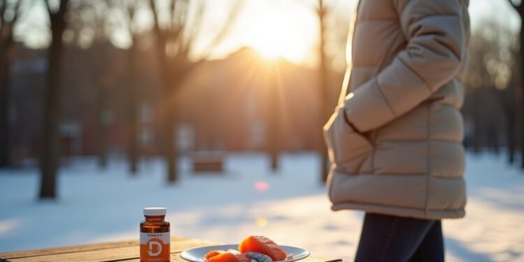 التعرض لشمس الشتاء في ألمانيا مع إبراز مصادر فيتامين د من الغذاء والمكملات
