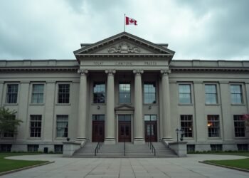 مبنى حكومي كندي يظهر مع التوترات السياسية حول الاتفاقيات التجارية