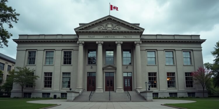 مبنى حكومي كندي يظهر مع التوترات السياسية حول الاتفاقيات التجارية