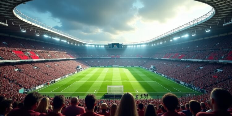 ملعب فريتز والتر مكتظ بالجماهير خلال مباراة كايزرسلوترن ضد هانوفر 96