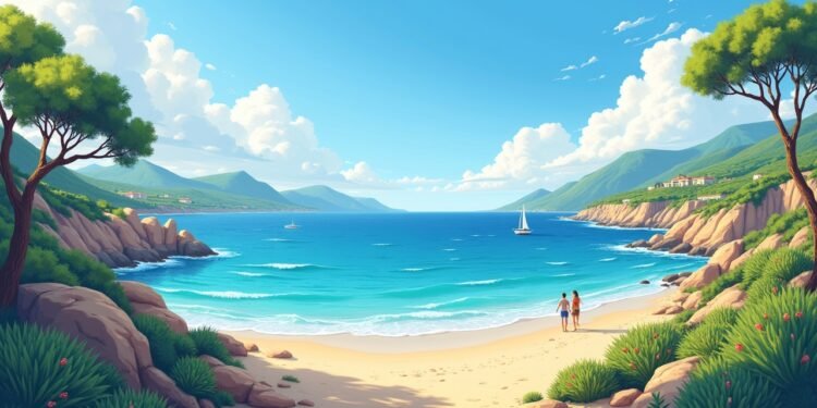 مشهد طبيعي لجزيرة مايوركا