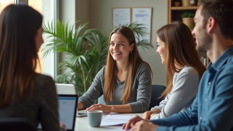 شبان يتلقون تدريباً رقميًا في بيئة عمل حديثة