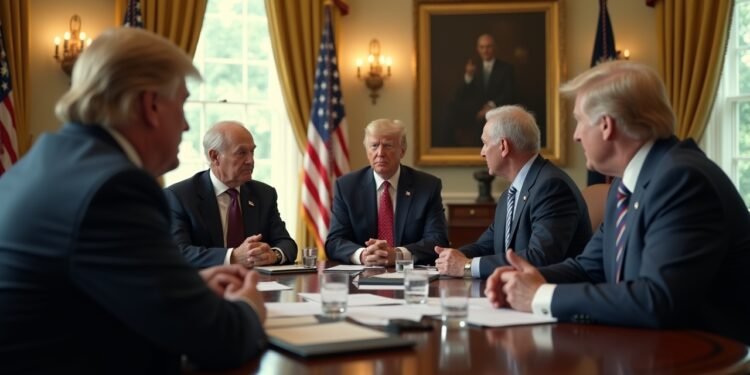 اجتماع في البيت الأبيض حول سياسات اقتصادية