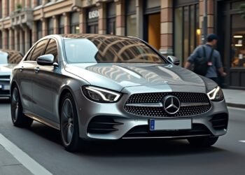 صورة لإي كلاس الكهربائية من مرسيدس بنز بتصميم تقليدي