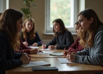 مجموعة من النساء والأطفال في مركز لجوء في ألمانيا