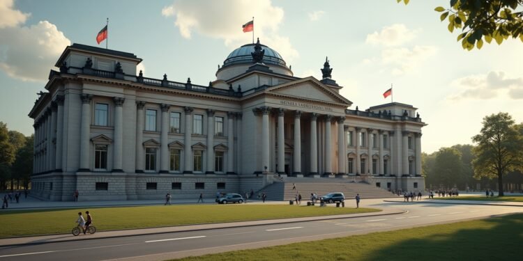 A government building in Germany symbolizing political transition and change