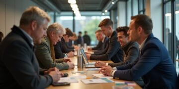 مكتب تسجيل مزدحم في إرفورت حيث يتم تبادل رخص القيادة القديمة