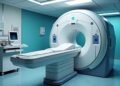 صورة لآلة تصوير بالرنين المغناطيسي في منشأة طبية