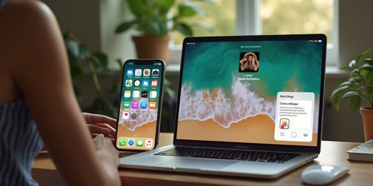 واجهة تحديث آبل iOS 26.4 مع ميزات جديدة مثل Playlist Playground ودعم بودكاست الفيديو.