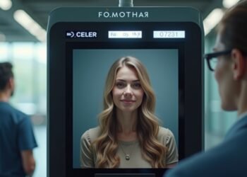 شخص يلتقط صورة بيومترية لرخصة قيادته