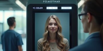 شخص يلتقط صورة بيومترية لرخصة قيادته