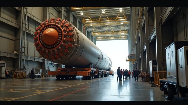 صورة واقعية لصاروخ أرتيمس الثاني في مركز كينيدي لتجميع المركبات