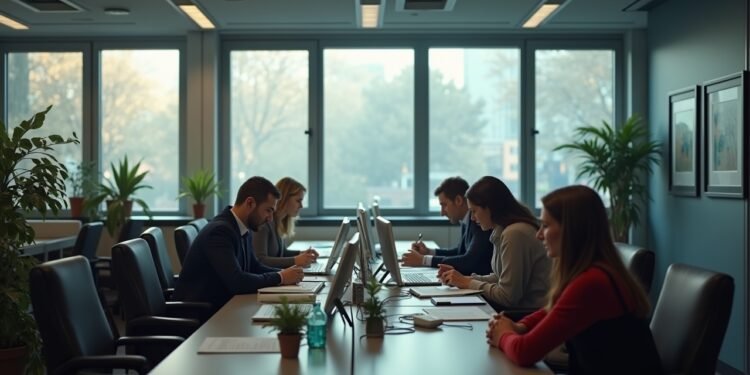 مشهد مكتبي يعكس التحديات الاقتصادية في ألمانيا