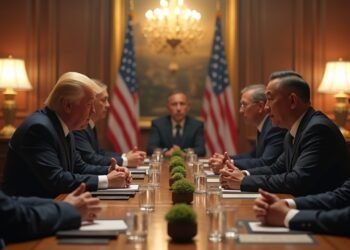 صورة تُظهر اجتماع دبلوماسي حول المحادثات النووية في سلطنة عمان