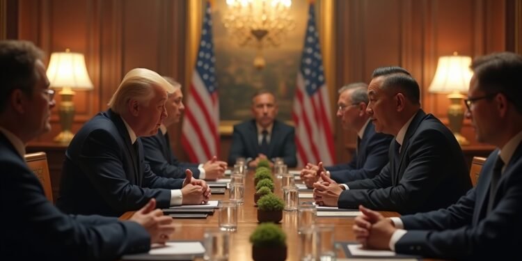 صورة تُظهر اجتماع دبلوماسي حول المحادثات النووية في سلطنة عمان