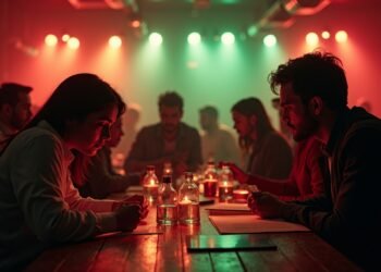 تجمع في نادي ليلي لفحص القنب، مع تحليل عينات وعروض توعوية