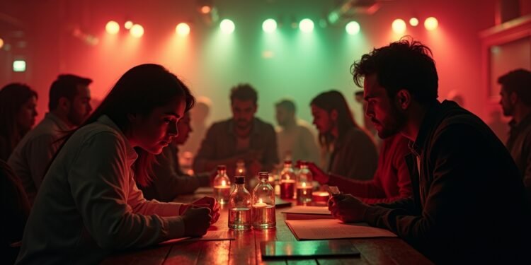 تجمع في نادي ليلي لفحص القنب، مع تحليل عينات وعروض توعوية