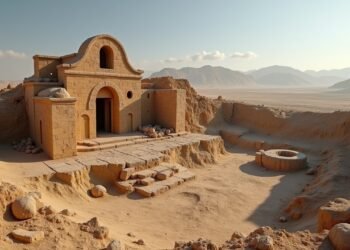 Excavation site of an ancient church in Kurdistan Iraq