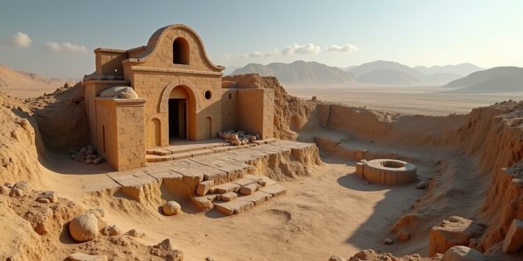 Excavation site of an ancient church in Kurdistan Iraq