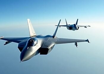 طائرتا سو-57 إي الشبحية تحلقان فوق الجزائر في سماء صافية.