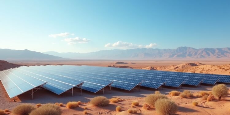 محطة طاقة شمسية حديثة في غارة جبيلات بتندوف