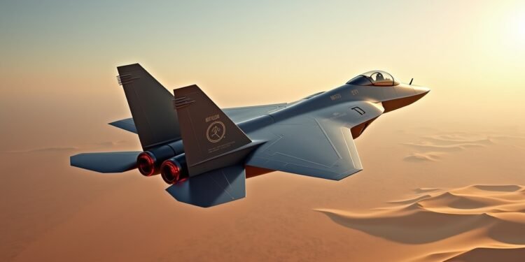 صورة لطائرة روسية سو-57 تحلق فوق صحراء الجزائر