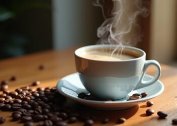 استراحة مع فنجان قهوة وبن