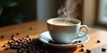 استراحة مع فنجان قهوة وبن