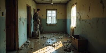 Military housing showing mold issues affecting living conditions for soldiers