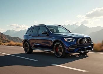 مرسيدس أمجي جي إل سي 53 2027 في مشهد جميل على الطريق