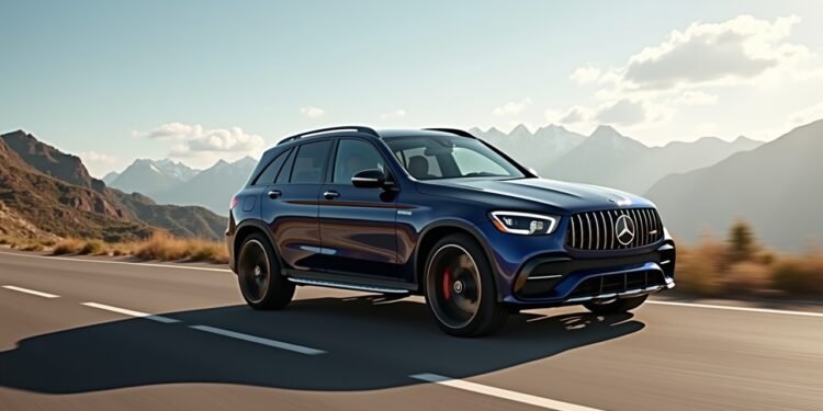 مرسيدس أمجي جي إل سي 53 2027 في مشهد جميل على الطريق