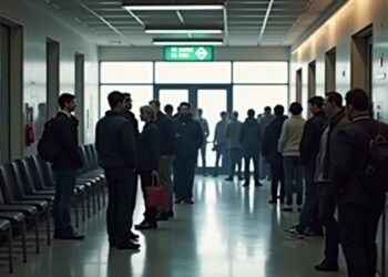 مكتب هجرة في أوروبا يشهد تدفق المهاجرين