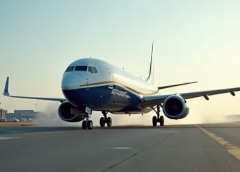 صورة لطائرة بوينغ 737 ماكس 8 تسير على مدرج مطار