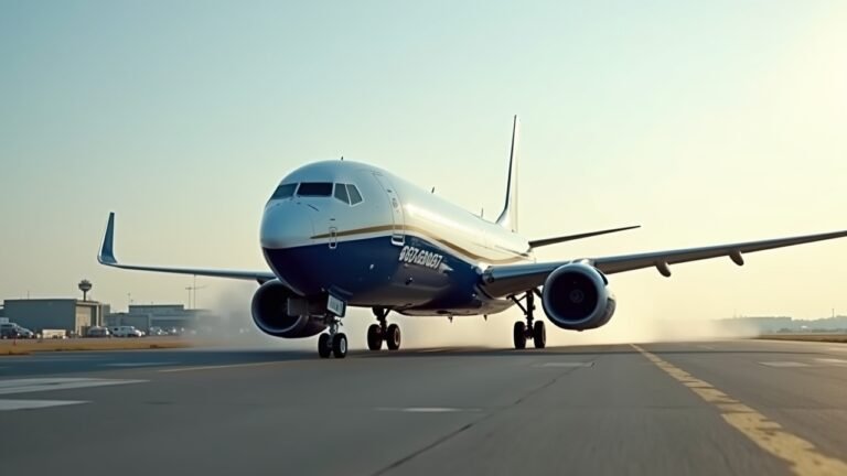 صورة لطائرة بوينغ 737 ماكس 8 تسير على مدرج مطار