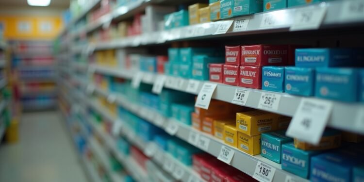 حزمة واقيات ذكرية مع تسعيرة مرتفعة في صيدلية