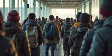 صورة واقعية لتفتيش الحدود الأوروبية مع المهاجرين