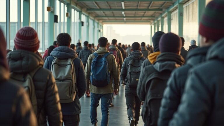 صورة واقعية لتفتيش الحدود الأوروبية مع المهاجرين