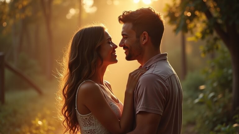 Couples engaged in affectionate activities, enhancing emotional intimacy in a natural setting