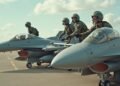 تدريب عسكري لطيارين على مقاتلات F-16