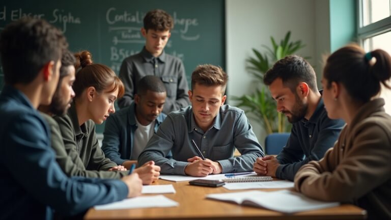 متدربون أجانب يتعلمون في قاعة تدريب مهني