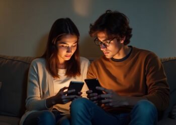 شباب يستخدمون هواتفهم الذكية في المنزل