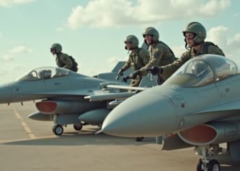 تدريب عسكري لطيارين على مقاتلات F-16