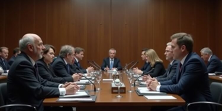 Photograph of a parliamentary session discussing organ donation in Germany